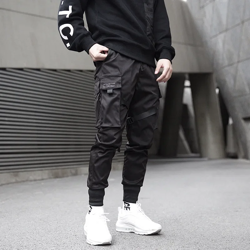 Abbigliamento Hip Hop da uomo pantaloni Cargo da Jogging pantaloni sportivi Harem Outwear pantaloni Casual giapponesi Harajuku moda maschile comodi