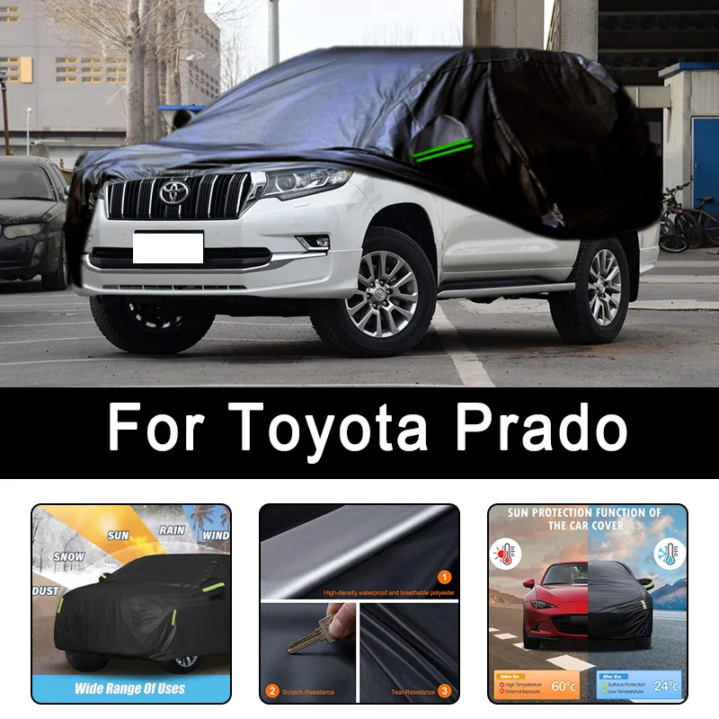 

For Toyota Prado All-Weather Car Covers 6-in-1 Waterproof Dustproof UV Proof Snowproof Scratch Resistant Protection