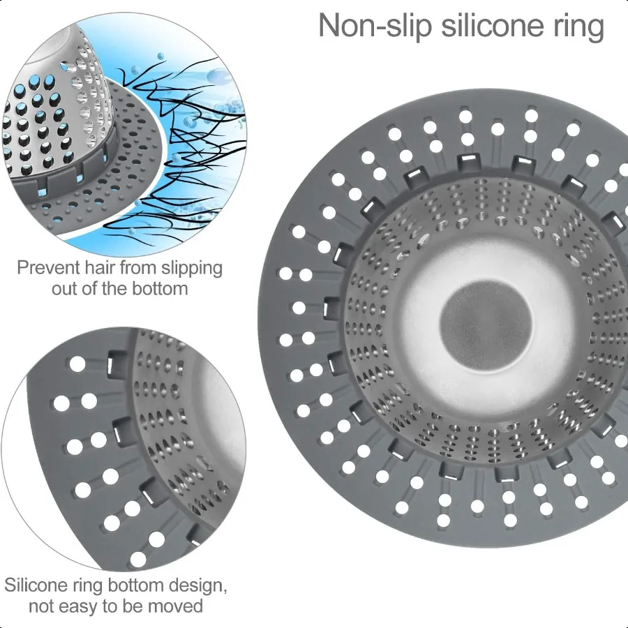 LEKEYE сливной уловитель волос, сливная крышка для ванны, защита для слива для всплывающих обычных сливов, запатентованный продукт