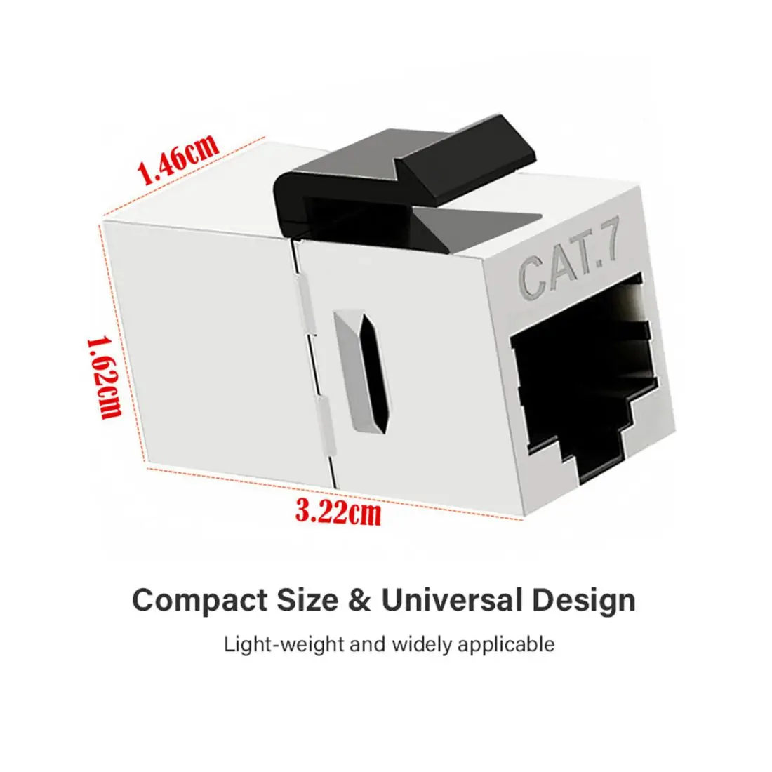 Chenyang 10Gbps Cat7 Rj45 Vrouwelijk Naar Vrouwelijk Ethernet Afgeschermde Keystone Insert Socket Module Coupler Adapte