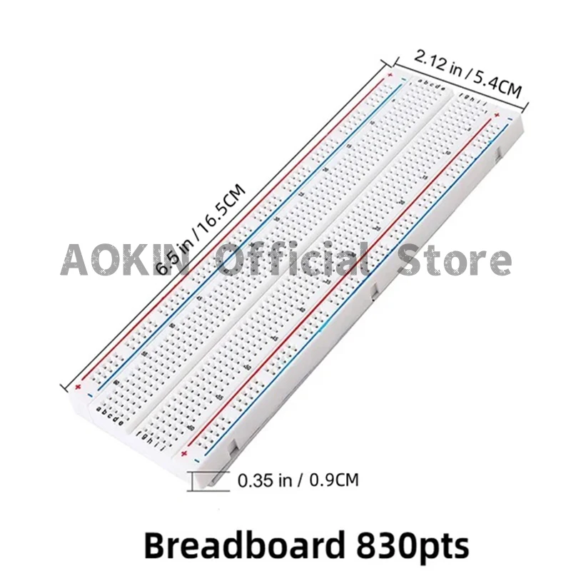 400/830 Point MB-102 Breadboard without Welding Breadboard Universal Testing Development Breadboard