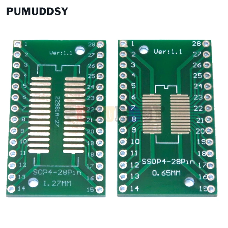 10piece PCB Board SMD Turn To DIP Adapter Converter Plate SOP 8/16/14/20/24/28P SOT89 SOT23 SOT223 TO DIP SOP/MSOP/TSSOP