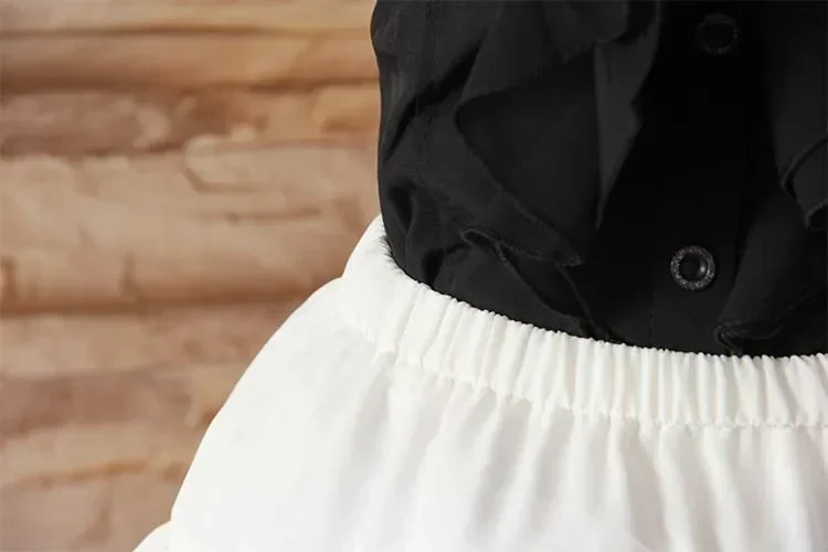 Sweet A-line Petticoat White Soft Five Layer Lolita Petticoat Hoopless Ruffle Short Tutu Skirt