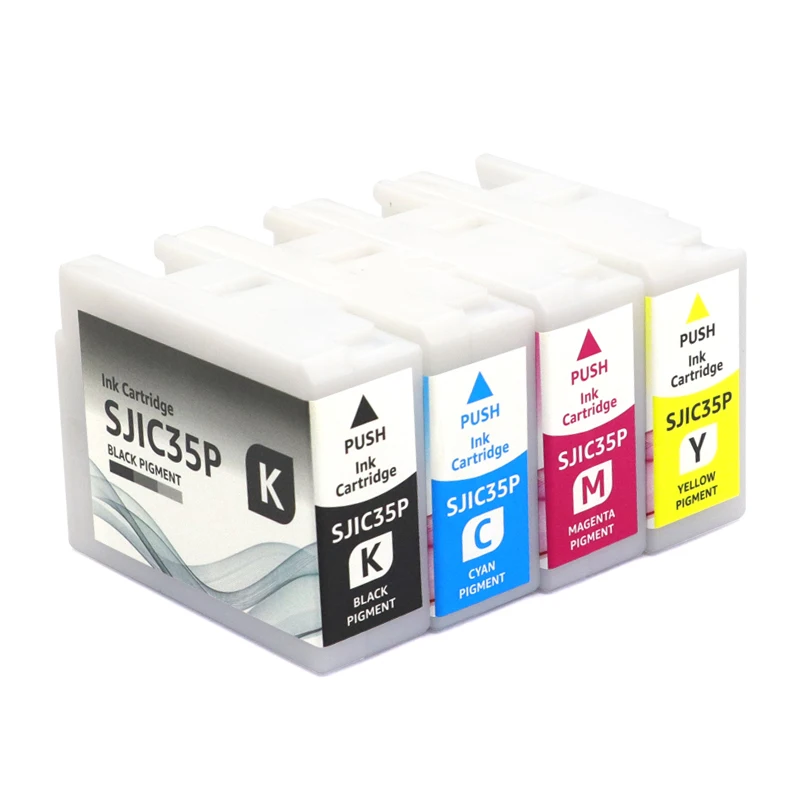 DAT SJIC35P T44B1 Ink Cartridge Compatible for Epson ColorWorks CW-C6500Pu CW-C6000Au CW-C6000Pu CW-C6500Au Color Label Printer