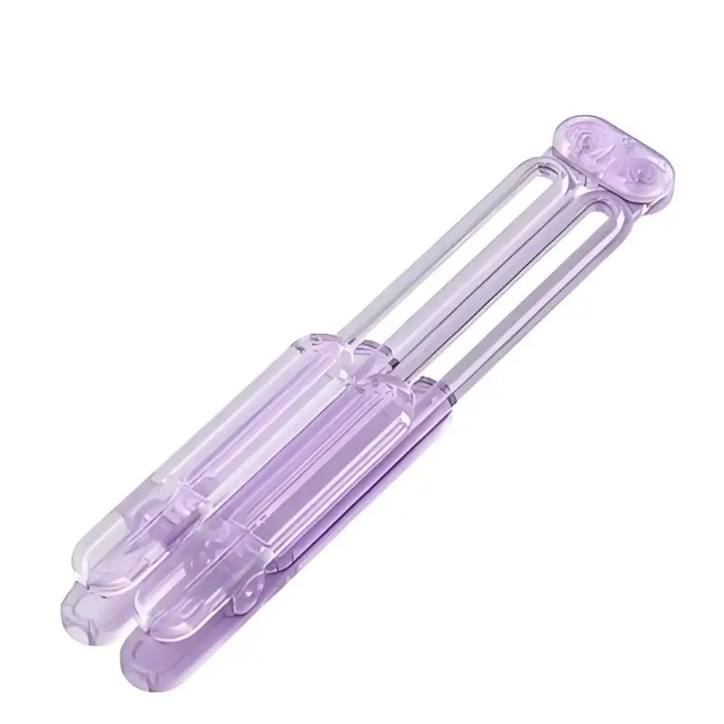 31BA Portable Folding Page Clip with Transparent Area for Keeping Reading Material Positioned and Folding for Storage After Use