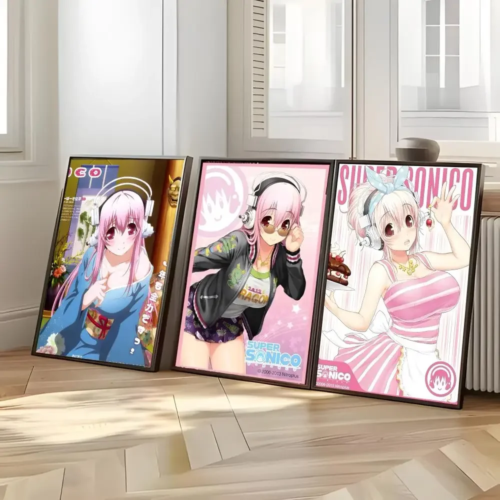 Anime Character Super Sonico Poster Distinct Home Decor Concepts Chic Indoor Art Pieces