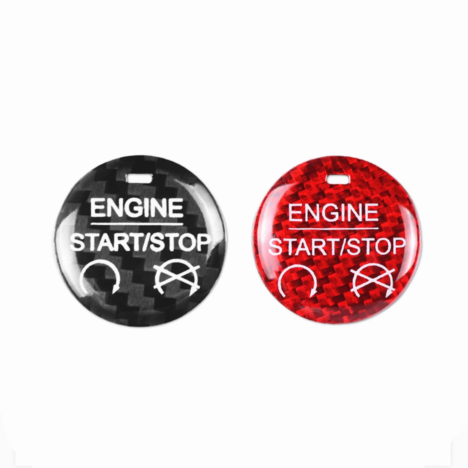 

Interior Engine Start Stop Switch Button Cover Trim For Ford Mustang 2015-2022