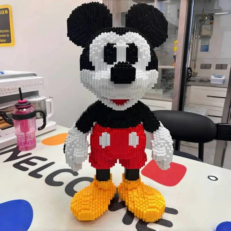 Disney 45 cm Mickey Micro Deeltje Bouwstenen Cartoon Leuke Puzzel Speelgoed Decoratieve Accessoires Verjaardagscadeau
