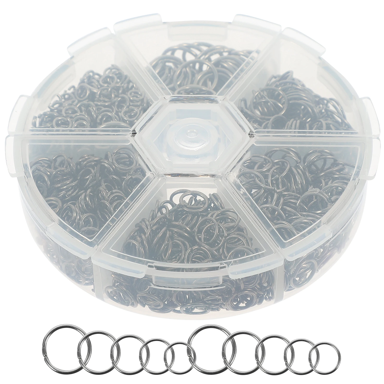 

Разделенные открытые кольца для прыжков, серебряные металлические ювелирные изделия, браслет «сделай сам», кулон, брелок для ключей, сумка, цепочка, кольца