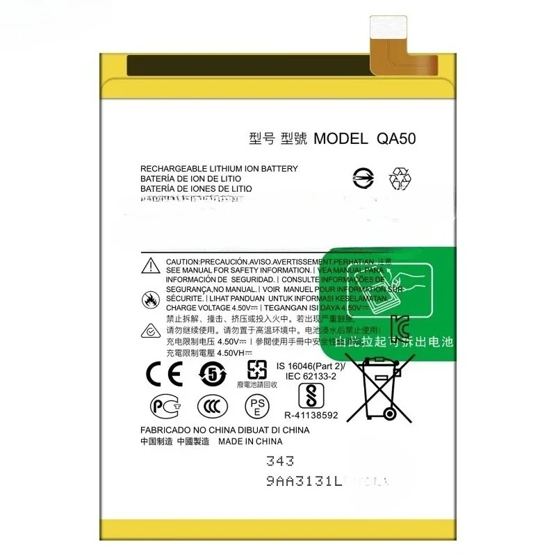 High Quality New QA50 3.91V 4850mAh Battery For Motorola G Power 5G 2024 Mobile Phone Battery