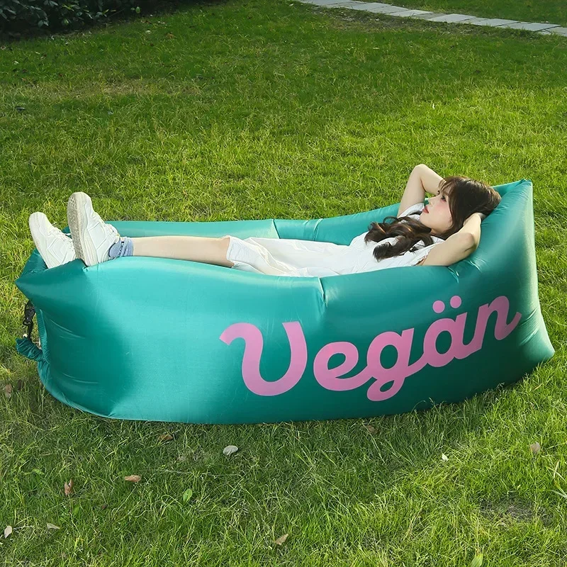 Travel Inflatable Sofa Waterproof Bean Bag Recliner Chair Outdoor Lounger Sleeping Mattress for Picnic Garden Camping Beach Pool image 2