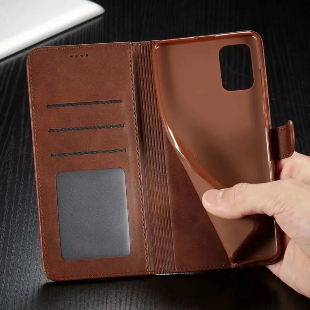 Leather Wallet Case for Samsung A73 A53 A33 A23 A13 A72 A52s A32 A22 A12 Flip Cover S22 S21 S20 FE Ultra S10 S9 S8 Plus Buckle