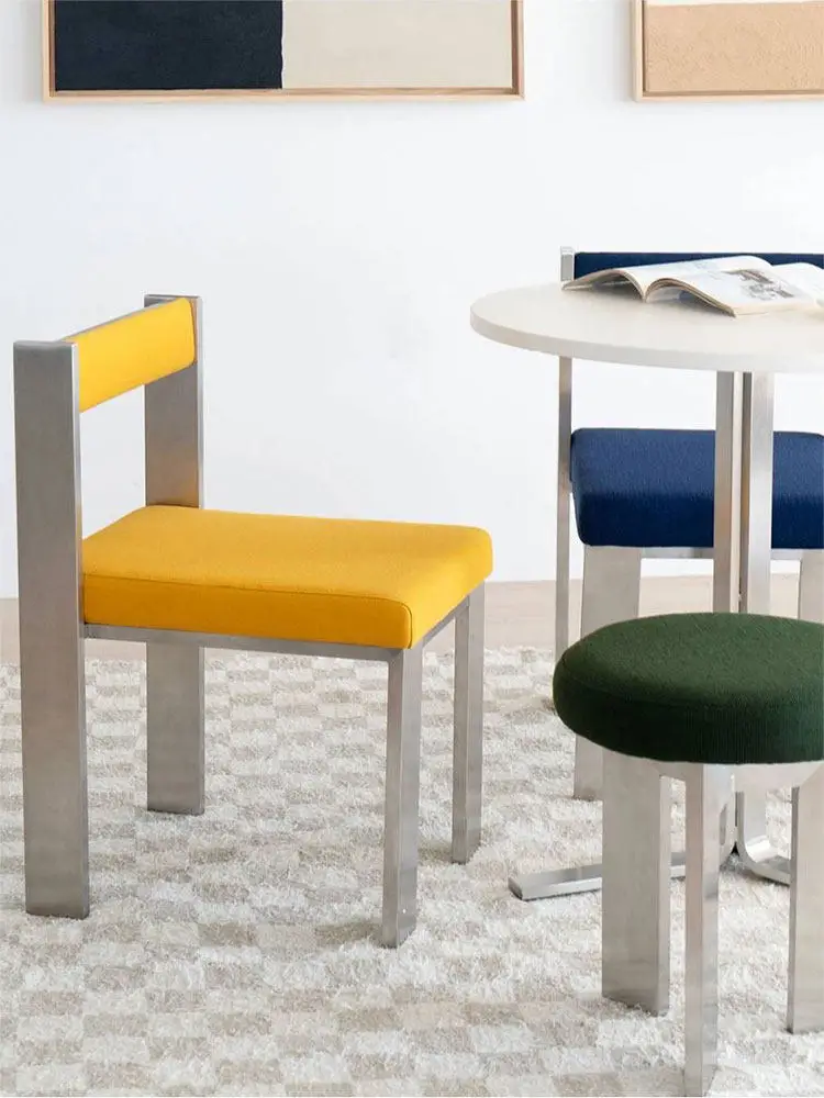 & Nordic Retro Dining New Arrival Home Simple Backrest  Designer Creative Chair Internet Celebrity Leisure