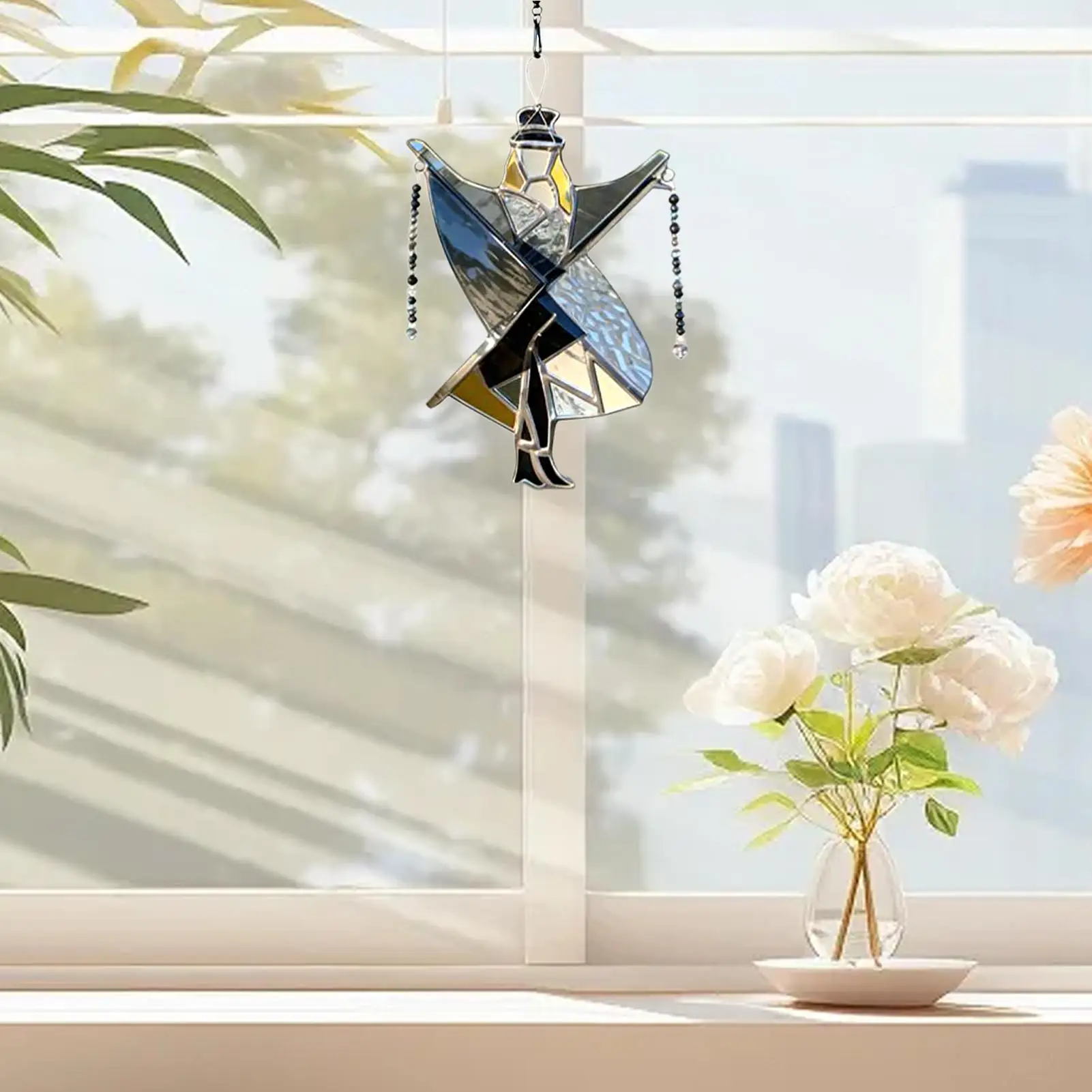 

Wind Spinners Stained Home Decor Decorative Craft Wind Spinner Ornaments For Indoor Outdoor Living Room Garden Office Balcony