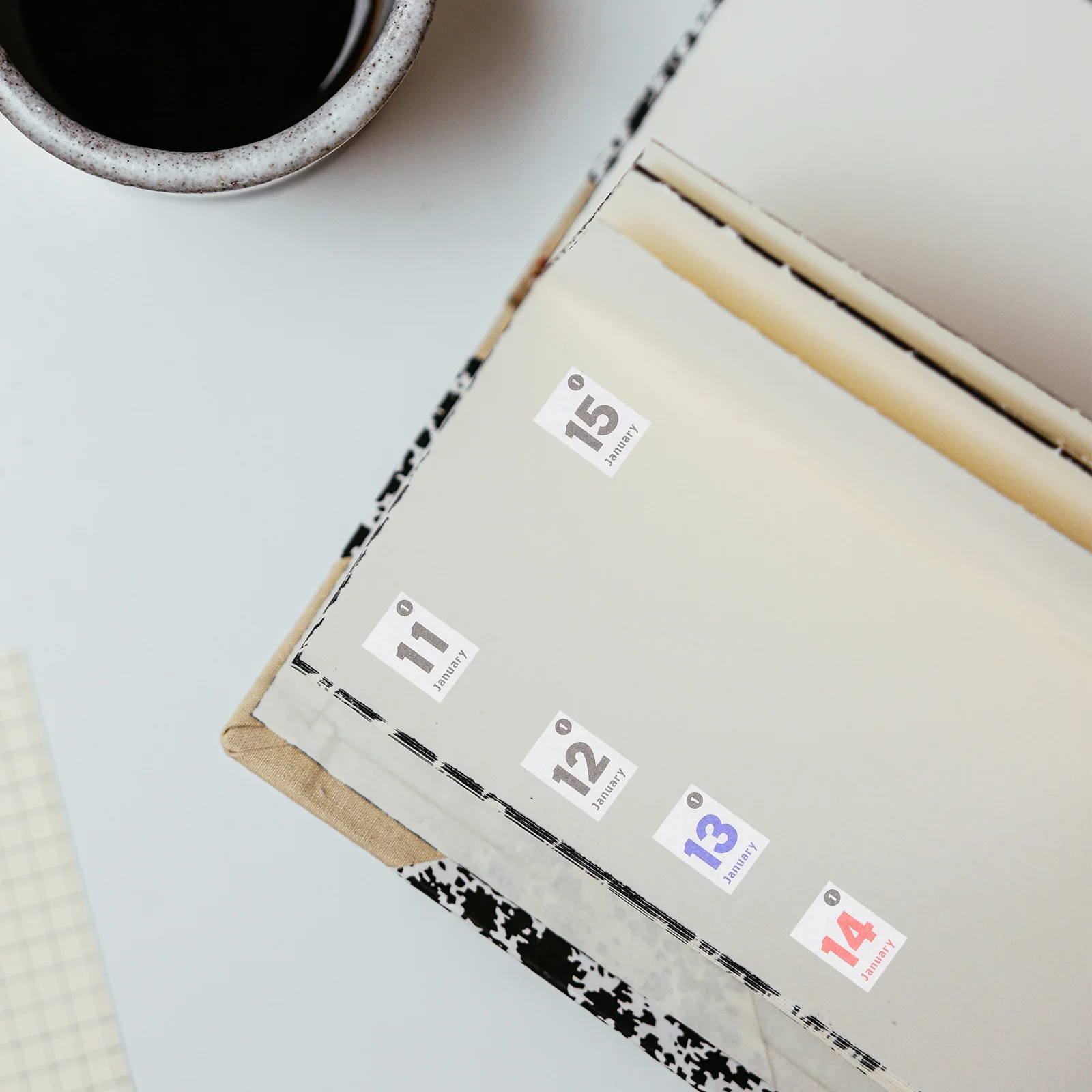 

1Set Date Stickers Monthly Colored Day Calendar Stickers for Planners Journals Notebooks Daily Organization Accessories