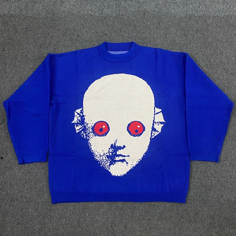 2025 nieuwe hiphop patroon bedrukte hoodie straat gothic herfst harajuku losse paar trui