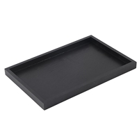 Wood Tea Tray Rectangle Shape Solid Wood Tea Coffee Snack Food Meals Serving Tray Plate Restaurant Trays