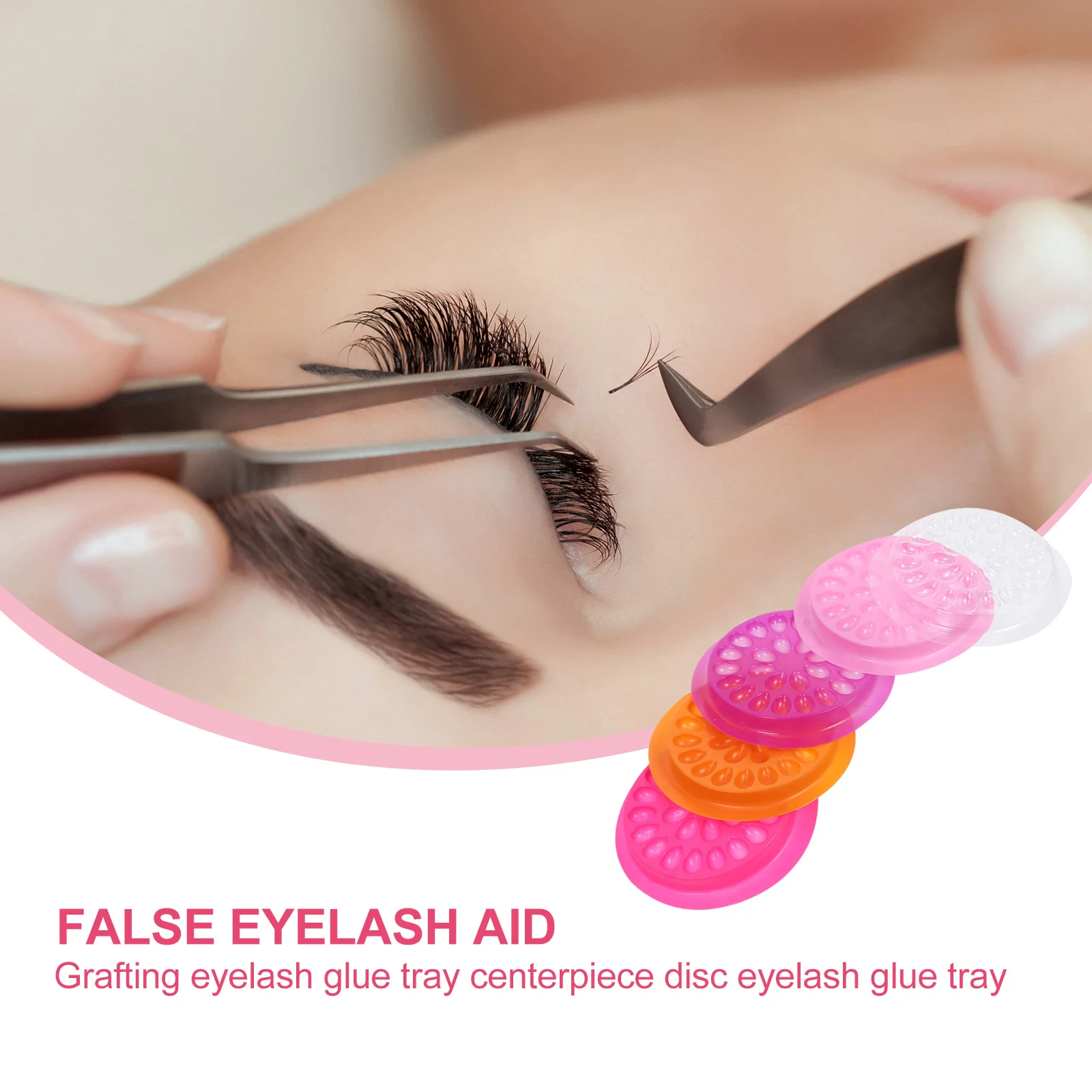 150 個まつげ接着剤ホルダー使い捨てトレイまつげエクステンション収納容器まつげ移植ツールまつげエクステンションアクセサリー