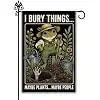 Hafhue Bury Things Maybe Plants Maybe People Outdoor Garden Flag 12.5x18 In jjp