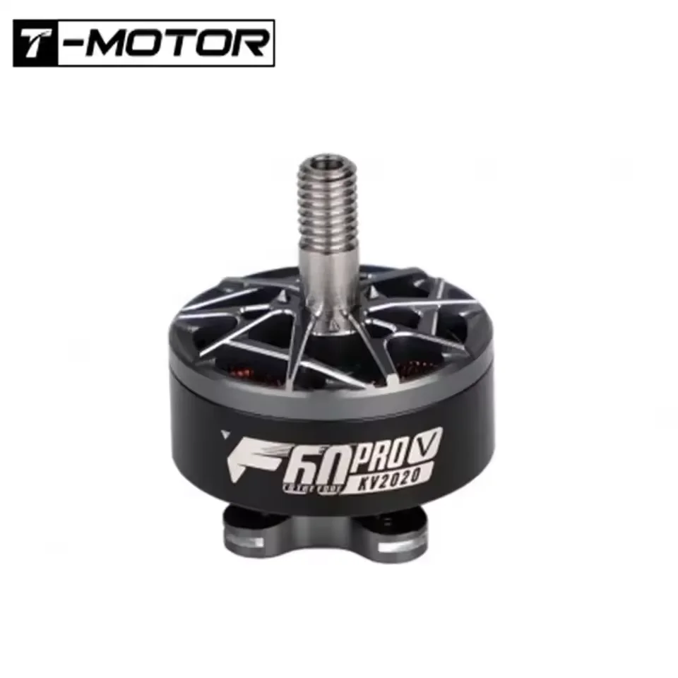 T-Motor F60 ProV Brushless Motor 1750kv 1950kv 2020kv 2550kv 5-6S 4mm-Shaft Diameter for 5-7 Inch DIY FPV Racing RC Drones