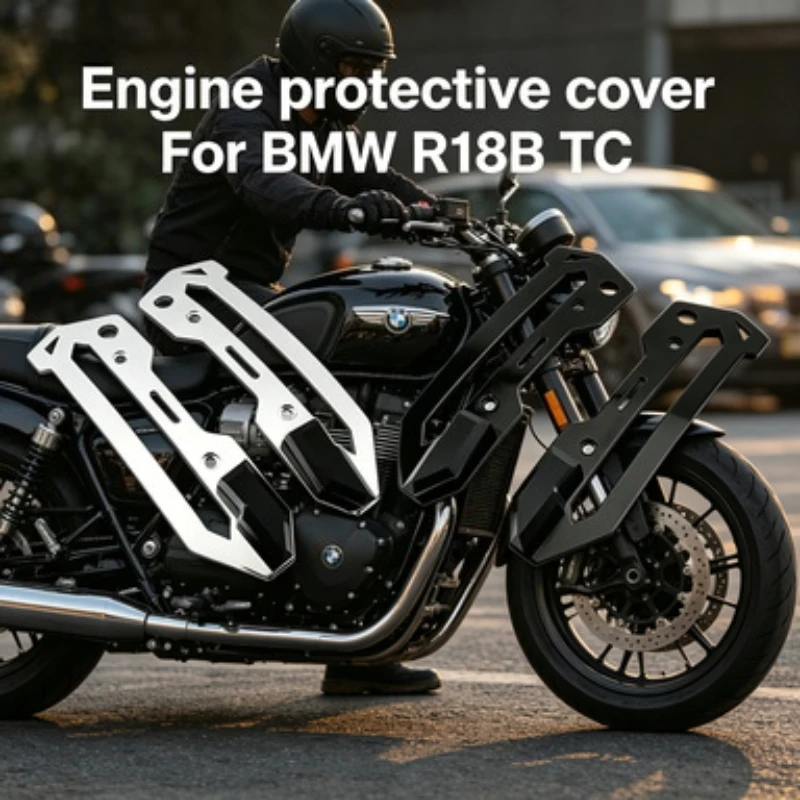 

NEW-Motorcycle Engine Guard Frame Protection Cover For BMW R18 B Classic Transcontinental Parts Accessories