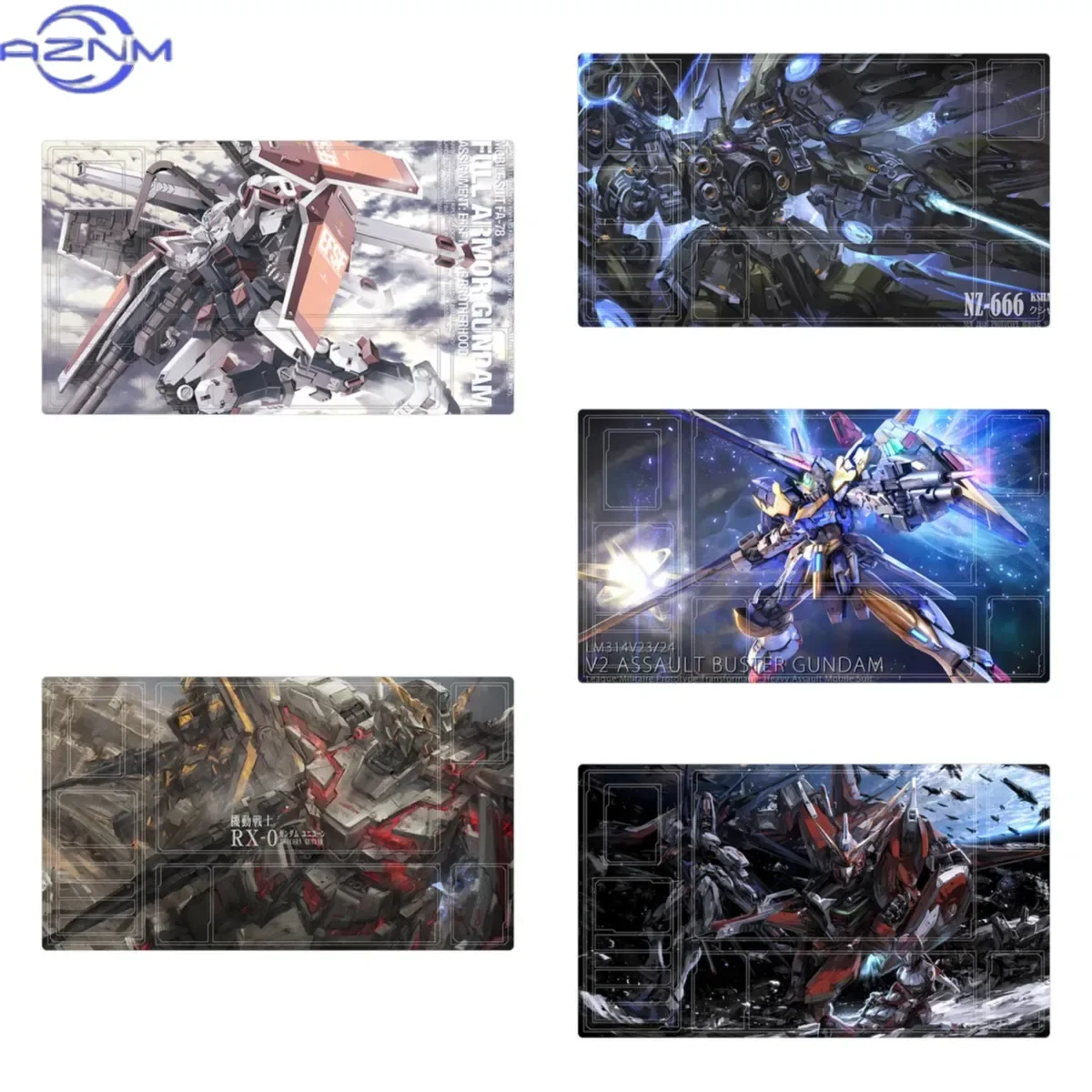 BANDAI Anime Gundam Series Game GCG Card Playmat Strike Freedom Kshatriya Unicorn Collection Gift Toys