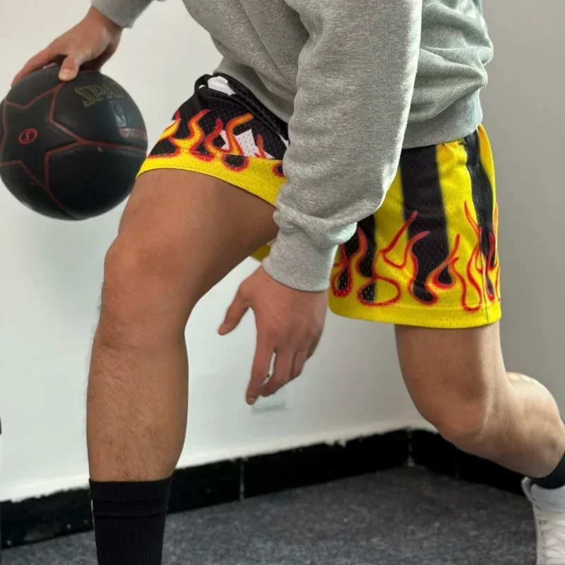 Men's Basketball Shorts Breathable Mesh Quick Dry Shorts Tie-Dye Sweatpants Casual Scanties Sober and Stylish Summer Swim Trunks