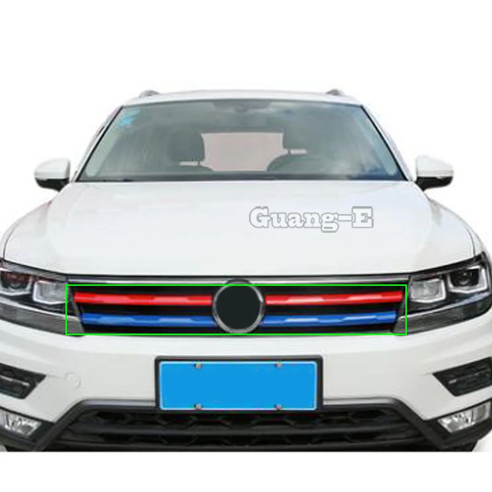 

Декоративная рамка передней верхней решетки радиатора с подсветкой для Volkswagen VW Tiguan L MK2 2016-2021