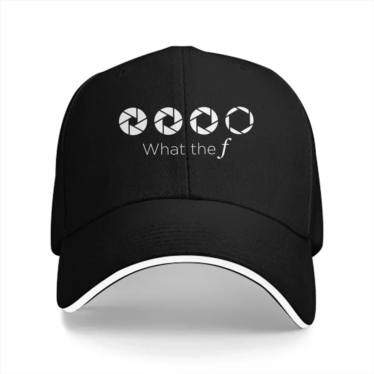 New WHAT THE F Baseball Cap Men Hats Women Visor Protection Snapback Photographer Camera Patent Caps