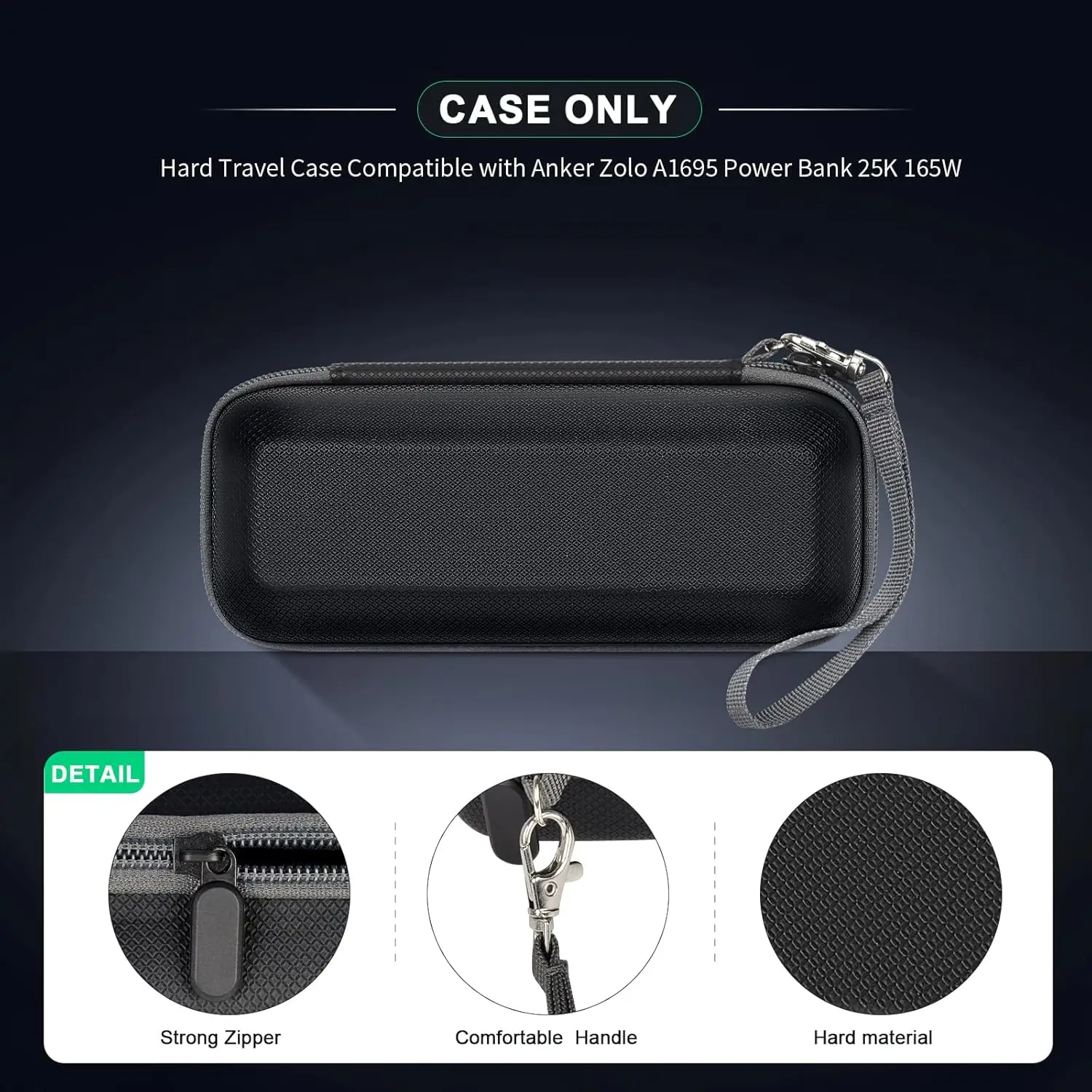 Case for Anker Prime/Laptop/ 737 Power Bank, Portable Charger Storage for Anker 3 in 1 Powerbank Battery Pack, Fast Charging