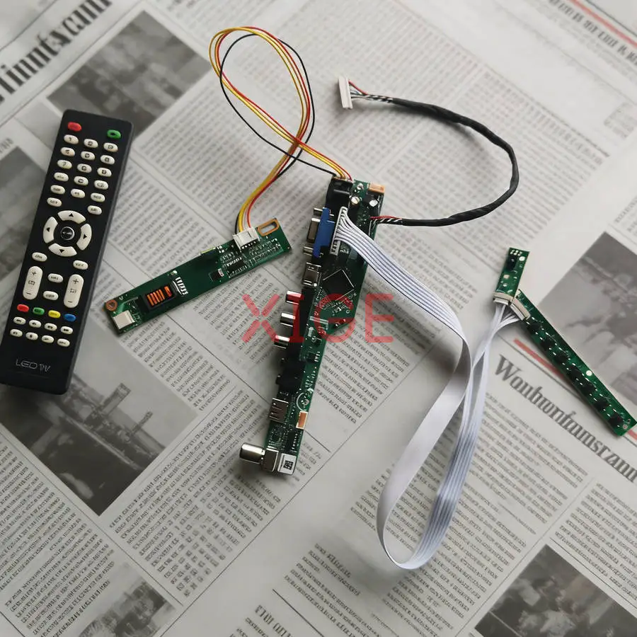 

For UB141X01 N141X101 N141X5 N141X201 Screen Drive Controller Board DIY Kit 1-CCFL 20 Pin LVDS 1024*768 1024x768 USB+AV+VGA+HDMI