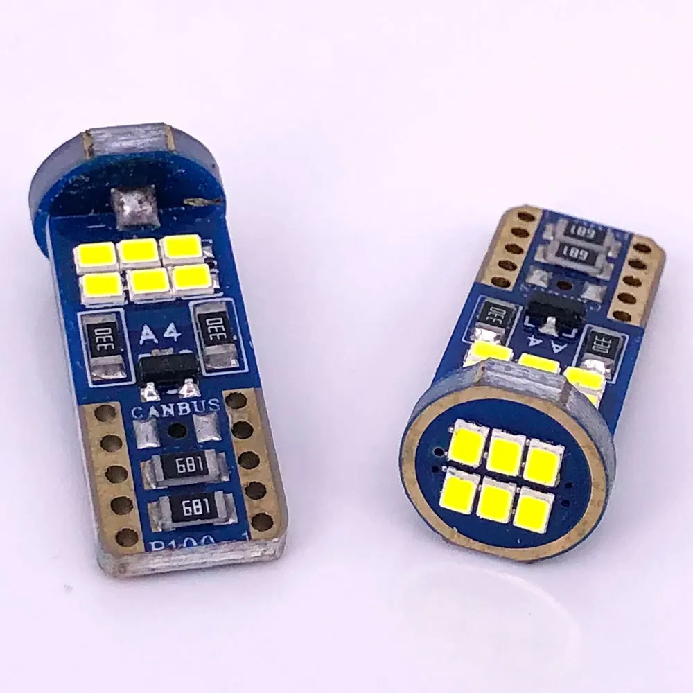 100PCS  T10 2016 18smd car led Car Wedge Parking Light Turn Side Bulbs Instrument Lamp Auto License Plate Light 12V W5W