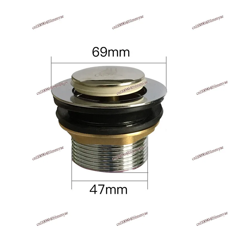 Push-type drain switch Pool bathtub sewer valve Children's bathtub bounce