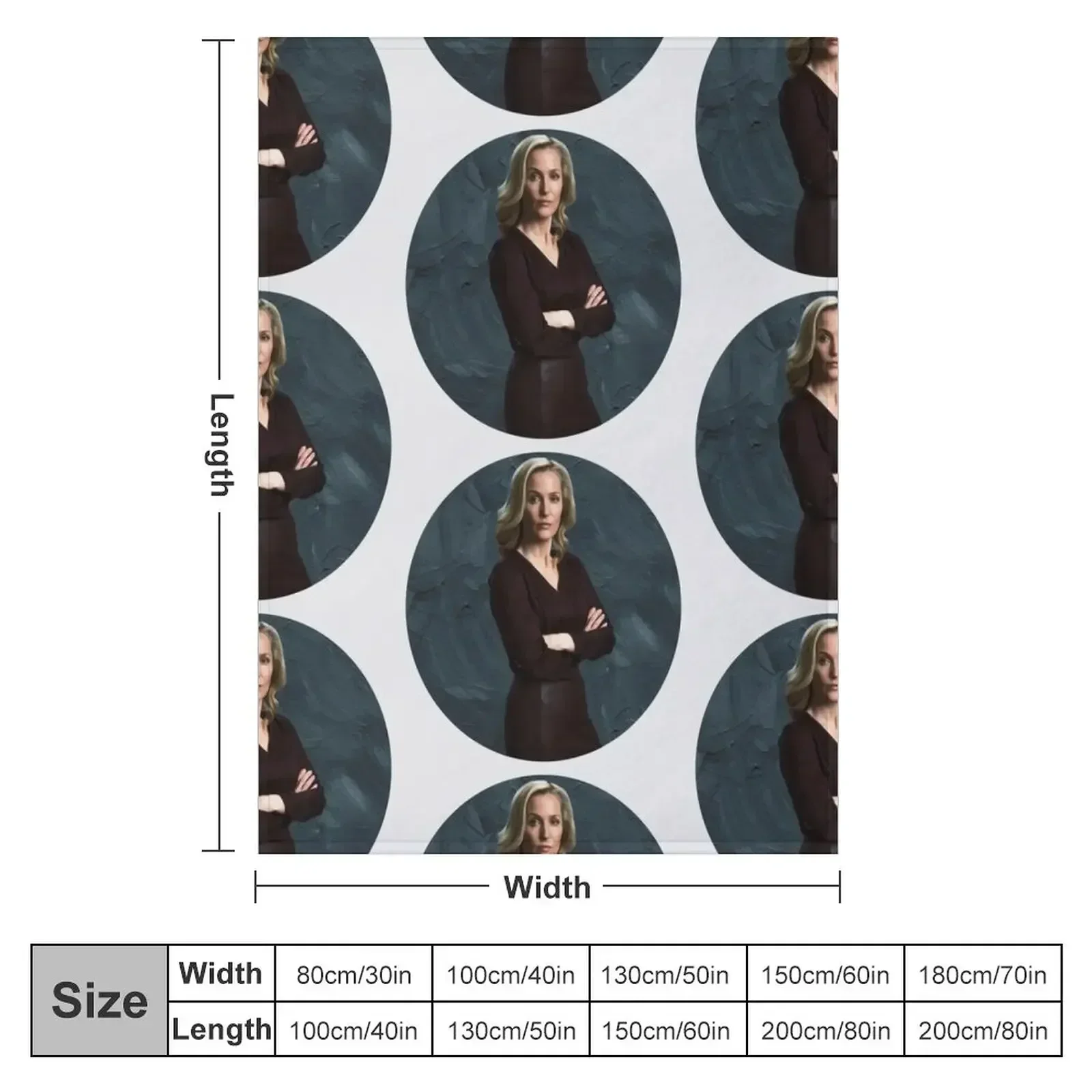 Stella Gibson The Fall Gillian Anderson Oil Paint Design Throw Blanket For Baby Cute Luxury St Cute Plaid Blankets