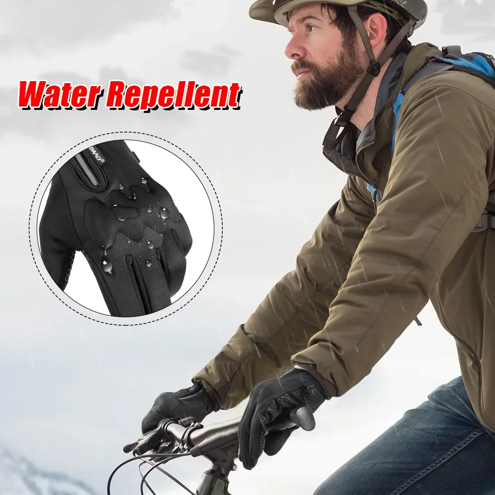 Winter Warm Gloves Men Women Touch Screen Sport Skiing Cycling Hiking Bike Snowboard Outdoor Windproof Anti-skid Protective Gear