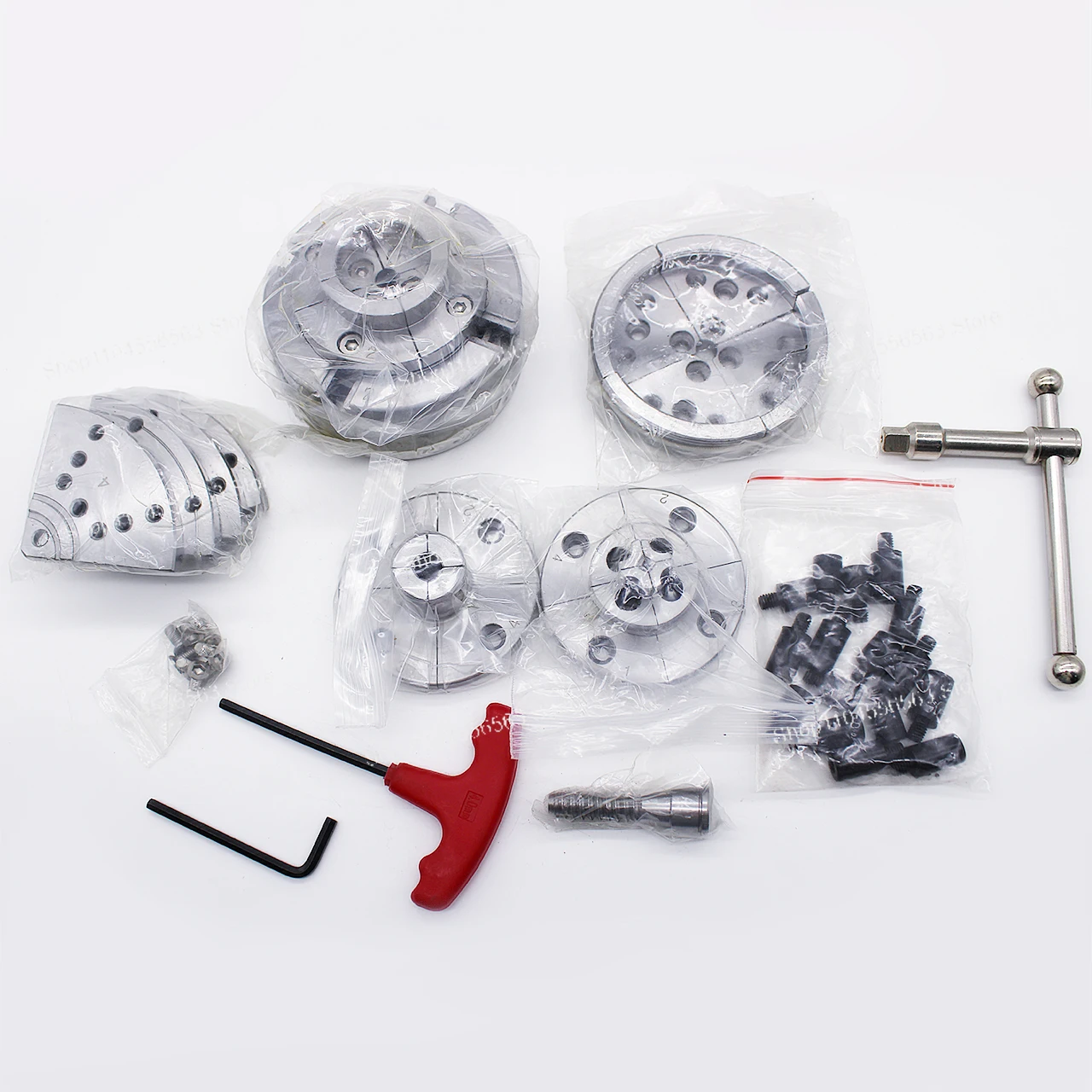 3.75 Inch Self-Centering Scroll Chuck, 4-Jaw Wood Lathe Chuck Kit High Quality