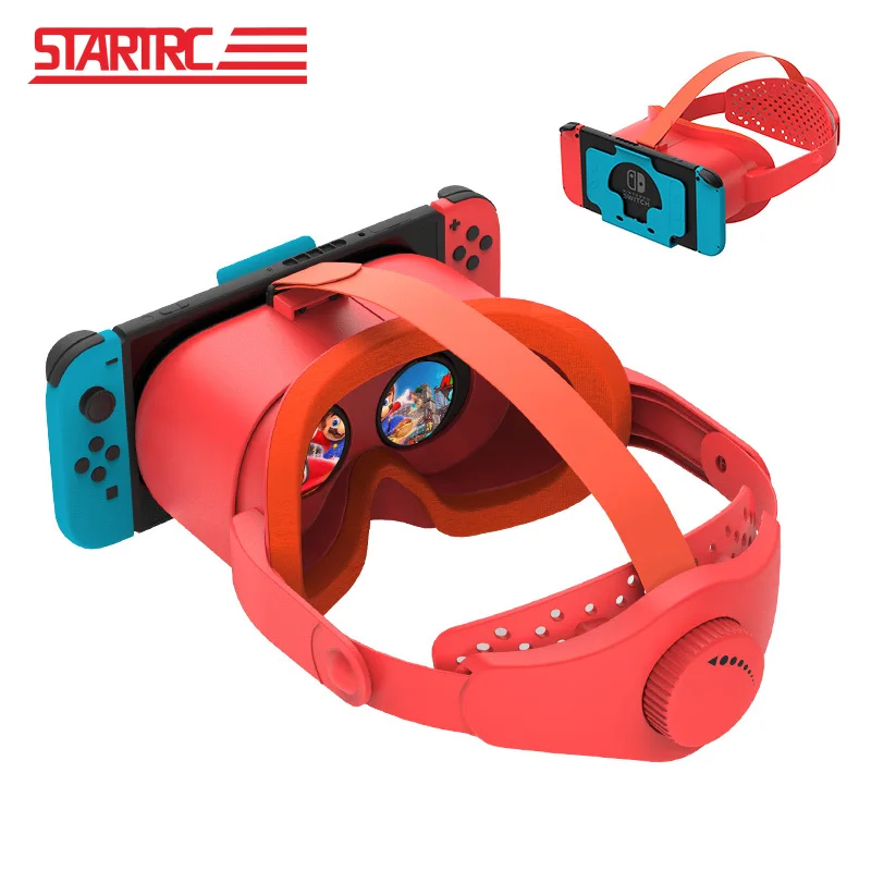 Upgraded VR Headset for Nintendo Switch/Switch OLED Model, Switch Virtual Reality Glasses with Adjustable Lens and Elite Strap