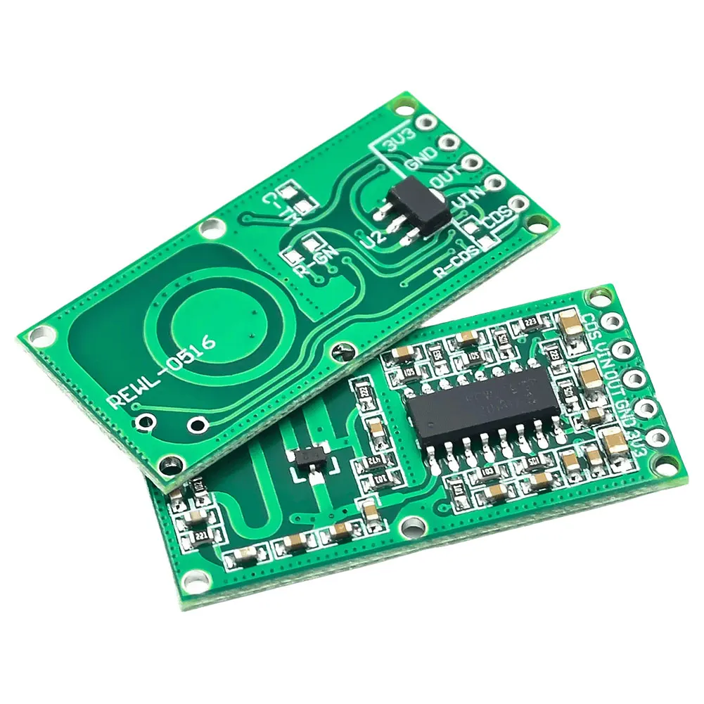 RCWL-0516 Human Body Induction Switch Module Output 3.3V Human  Cat Detector Board 5-8M Distance 100mA Electronic Components