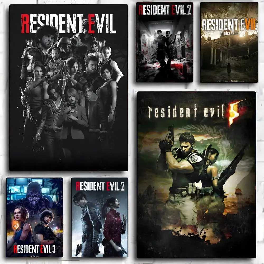 R-Resident E-Evil Game Poster Poster Painting And Print Wall Art Picture For Home Room Decor Gifts