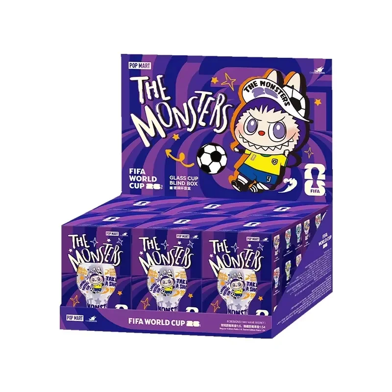 

POP MART Labubu The Monsters Fifa Series Glass Blind Box Guess Bag Mystery Box Toys Doll Cute Anime Figure Desktop Collection