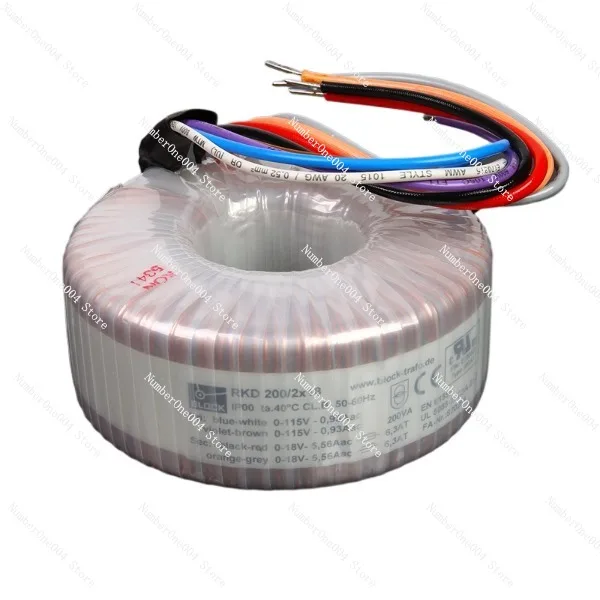 200W Double 15V 18V 24V Original Imported Block Toroidal Transformer Fever Ring Cattle 200va