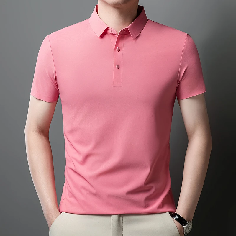 

Summer Fashion High Quality Trendy Versatile Collar T-shirt Men Korean Version Loose Comfortable Sports Leisure Handsome T-shirt