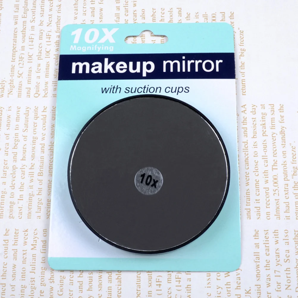 

10x Magnifying Round Vanity Suction Cup Makeup Mirror Portable Bathroom Mirror for Flawless Application