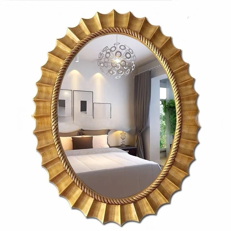 

bathroom oval toilet hotel entrance wall hanging decorative mirror ladies makeup vanity mirror bathroom mirror
