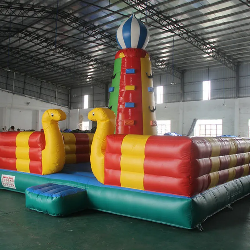 Children's outdoor sports games Inflatable climbing wall Inflatable climbing tower bouncer inflatable Cylindrical climbing wall