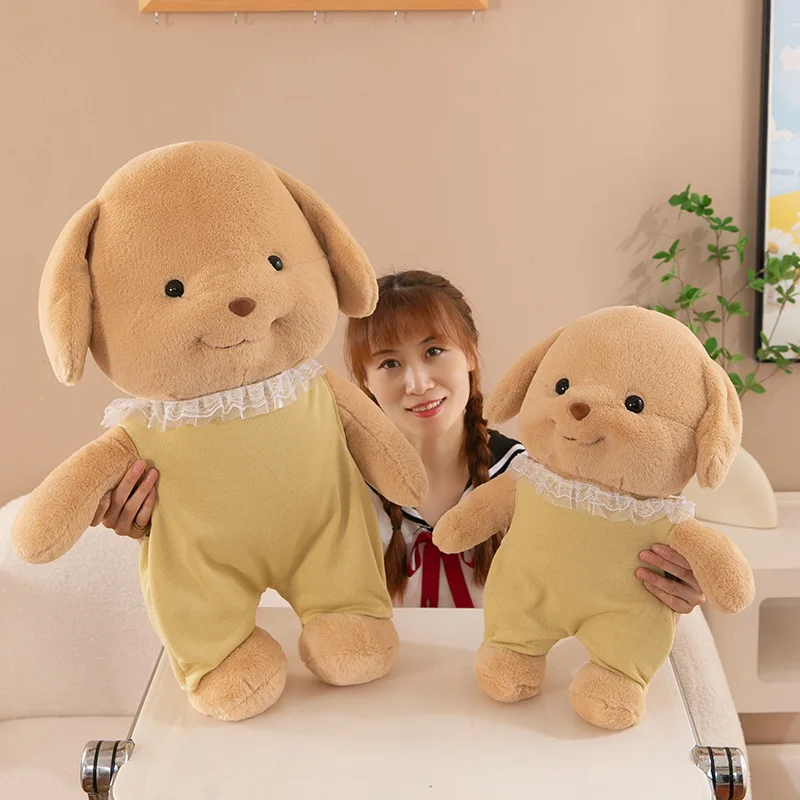 28CM Cute Poodle Doll Plush Cute Senbel Baby Sleeping Gift Girls Birthday Gift Puppy Plush Doll Children's Christmas Gift