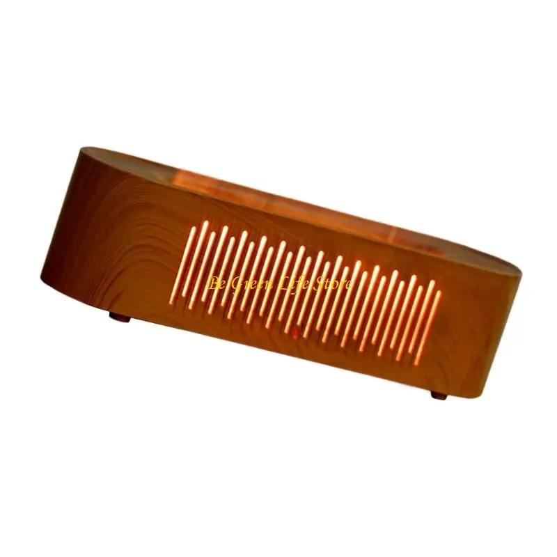 M7DF Flama simulada umidificador névoa fresca com 6 coloras chamas luz colorida difusor ar