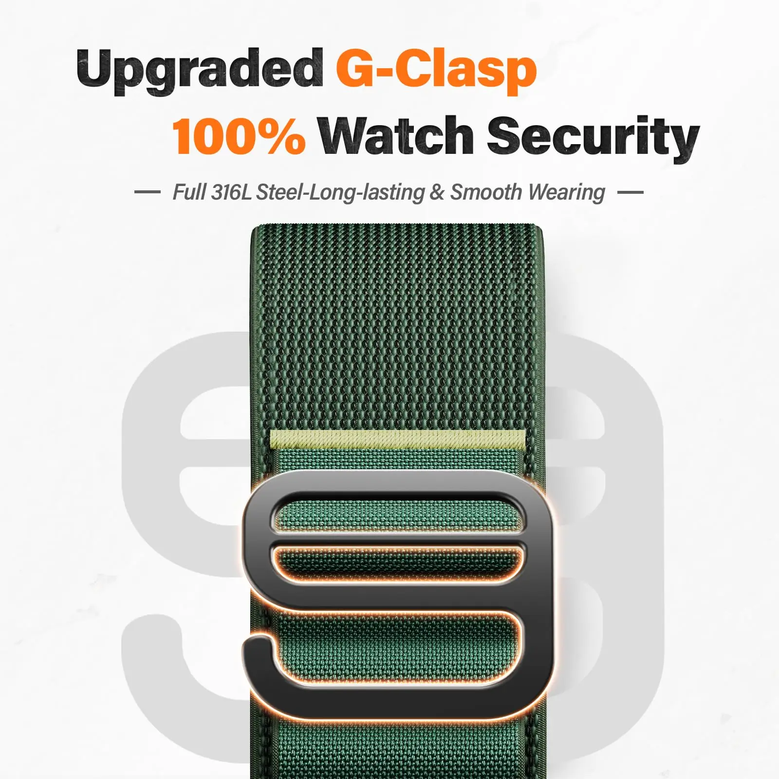 Outdoor Alpine Sport Woven Nylon Loop Watch Strap for Garmin Instinct 2 Instinct 2X Instinct 3 Adjustable Replacement Watch Band