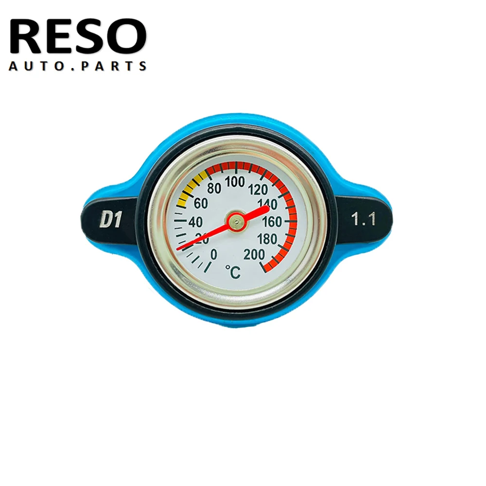 Car Motorcycle Styling Small Size Thermost Radiator Cap COVER + Water Temp gauge 0.9BAR /1.1BAR /1.3 BAR Cover Big head