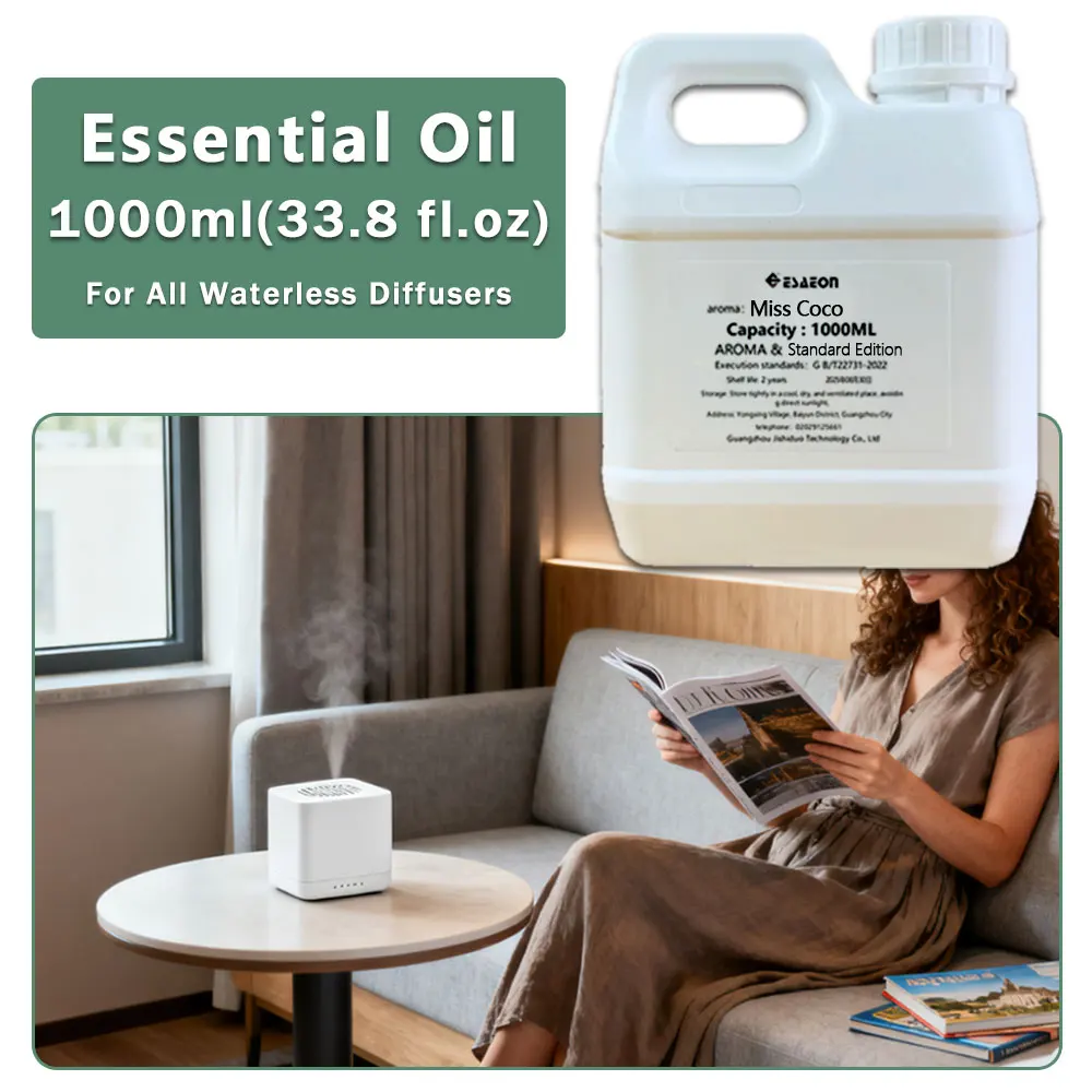 ESAEON Essential Oil, For All Waterless Aromatherapy Machines, Hotel Household Aroma Machine Oil, Miss Coco - 1000ML(33.8 fl.oz)